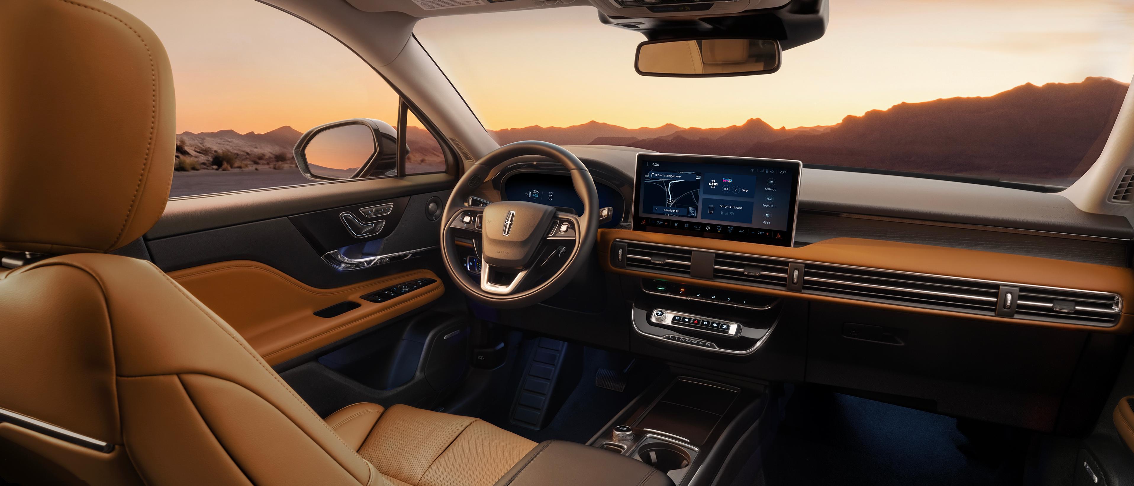 Le design captivant du thème intérieur Soleil stellaire à l’intérieur du Lincoln Corsair® hybride 2027