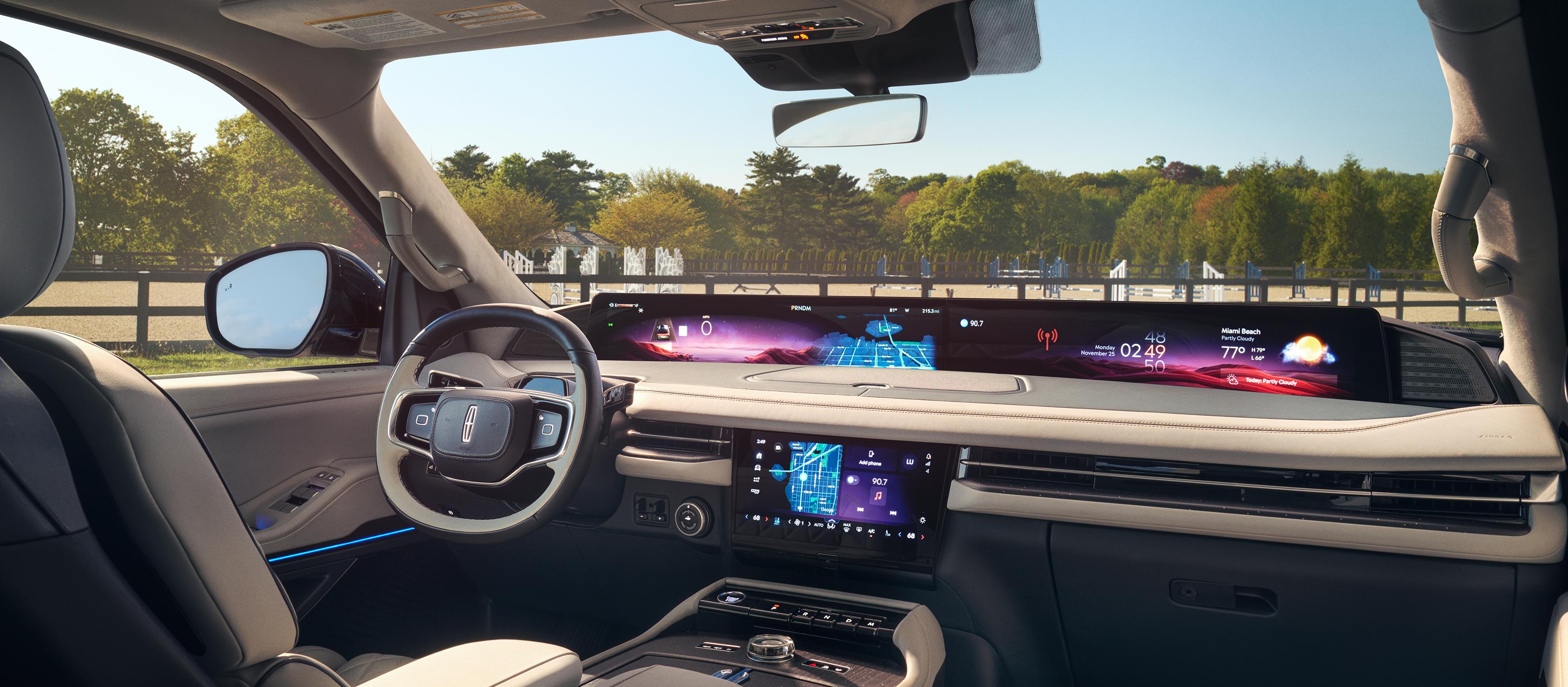L’intérieur d’un modèle Lincoln Navigator® Black Label™ 2027