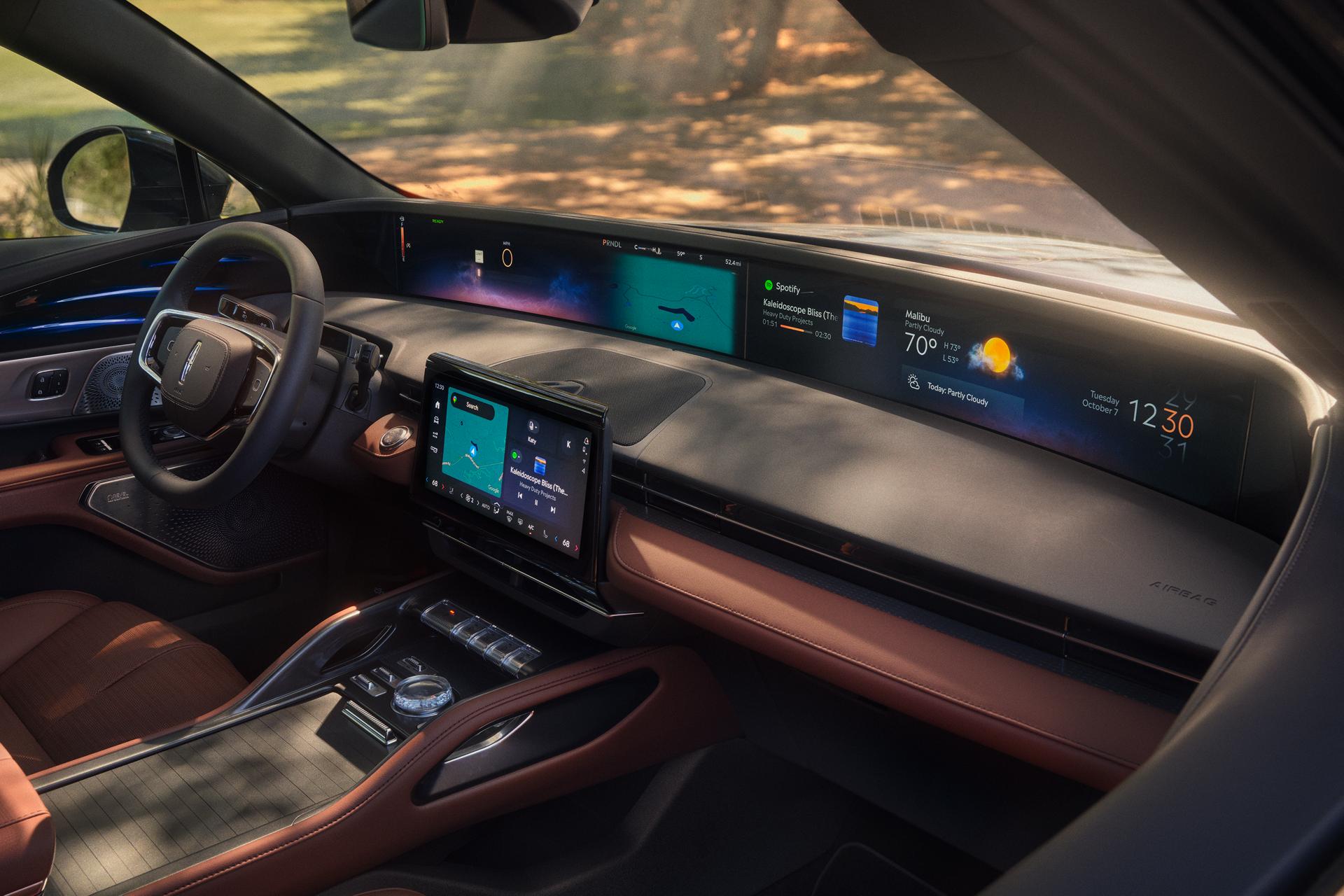 Vue intérieure du Lincoln Nautilus 2026